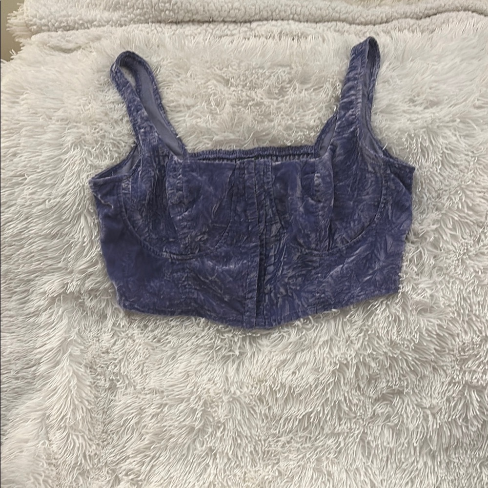 Wild Fable Purple Bustier Crop Top